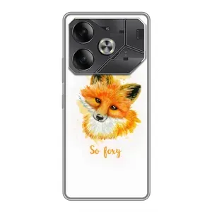 Чехлы с картинкой Лисички для Tecno Pova 6 (VPrint) (Девочка Лиса)
