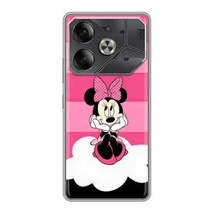 Эксклюзивный чехол для Tecno Pova 6 (AlphaPrint - Мультяшные) (Девочка Maus)
