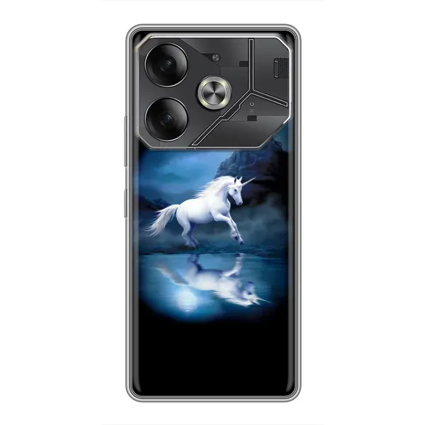 Чехол с принтом «Единорог» для TECNO Pova 6