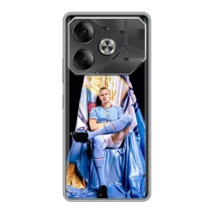 Чехлы с футболистом Ерлинг Холанд для Tecno Pova 6 (AlphaPrint) (футболист Холанн)