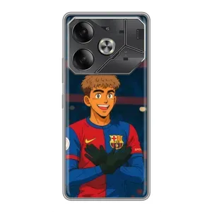 Чехол с футболистом Ламин Ямаль Tecno Pova 6 (Футболист Ямаль)