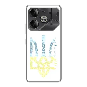Чехлы для Tecno Pova 6 Укр. Символика (AlphaPrint) (Герб из букв)