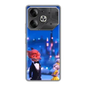 Чехол Зоотрополіс на Tecno Pova 6 (Романтический вечер Зверополис)