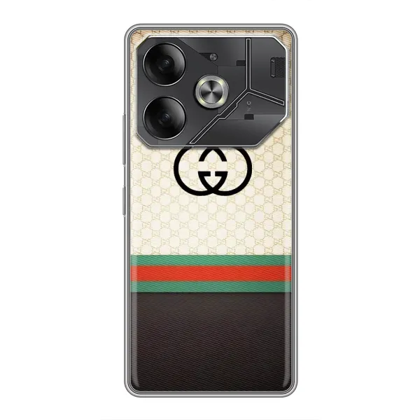Чехол с принтом «GUCCI стиль» для TECNO Pova 6