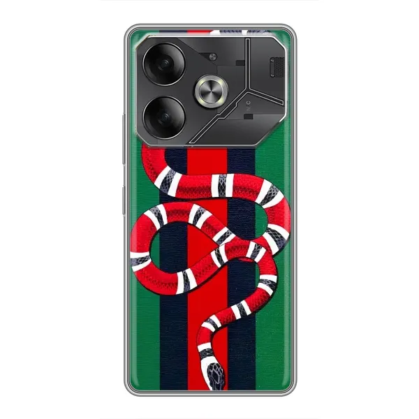 Чехол с принтом «Gucci змия» для TECNO Pova 6