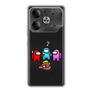 Чехол Амонг Ас для Tecno Pova 6 (AlphaPrint)