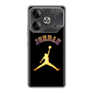 Чехлы для Tecno Pova 6 - с картинкой JORDAN (AlphaPrint) (Jordan Gold)