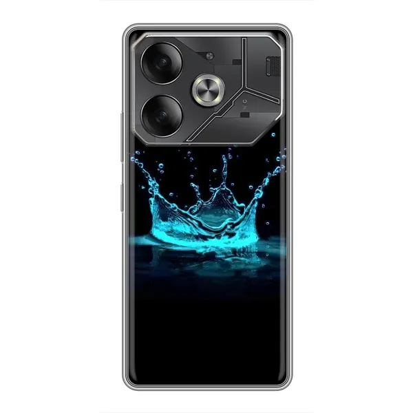 Чехол с принтом «Капля короны» для TECNO Pova 6