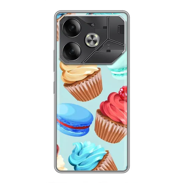 Чехол с принтом «Кексики» для TECNO Pova 6