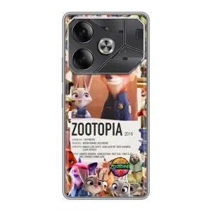 Чехол Зоотрополіс на Tecno Pova 6 (Постер Зверополис)