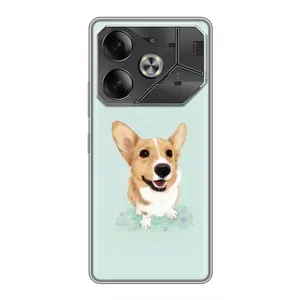 Чехлы с собаками для Tecno Pova 6 (VPrint) (Корги)