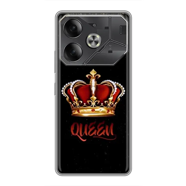 Чехол с принтом «Корона короля» для TECNO Pova 6