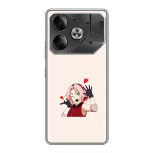 Чохли Персонажі Аніме Наруто для Tecno Pova 6 (AlphaPrint) (Лайк Сакура)
