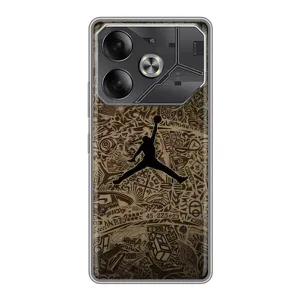 Чехлы для Tecno Pova 6 - с картинкой JORDAN (AlphaPrint)