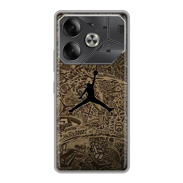 Чехол с принтом «Logo Jordan» для TECNO Pova 6