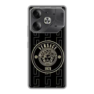 Чехлы VERSACE для Техно Пова 6 (PREMIUMPrint) (Лого Версаче)