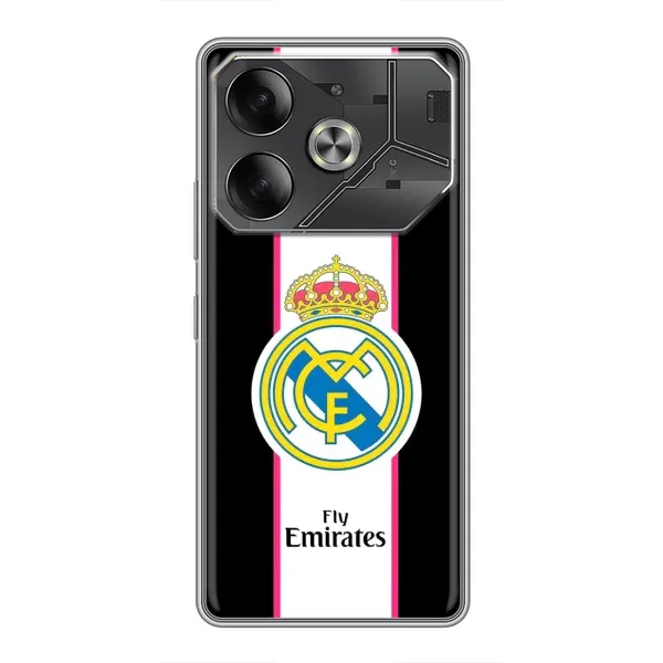 Чехол с принтом «Лого Real Madrid» для TECNO Pova 6