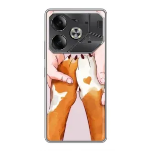 Чехлы с собаками для Tecno Pova 6 (VPrint) (Любовь к собакам)