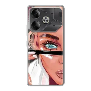 Чехол с печатью для Tecno Pova 6 - (Мода) (AlphaPrint)