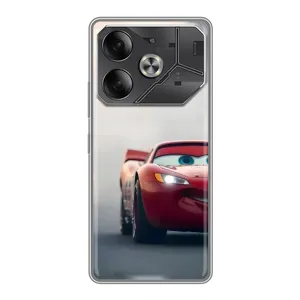 Силиконовый чехол Маквин для Tecno Pova 6 (Скоростной Маквин)