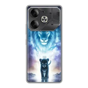 Чохол з картинкою ЛЕВ для Tecno Pova 6 (VPrint) (Маленький лев)