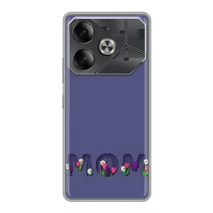 Чехлы для мамы на Tecno Pova 6 (Мама в цветах)