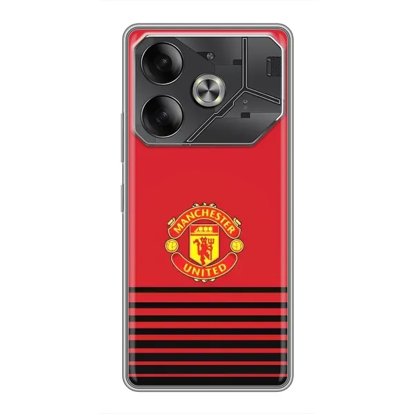 Чехол с принтом «manchester united» для TECNO Pova 6