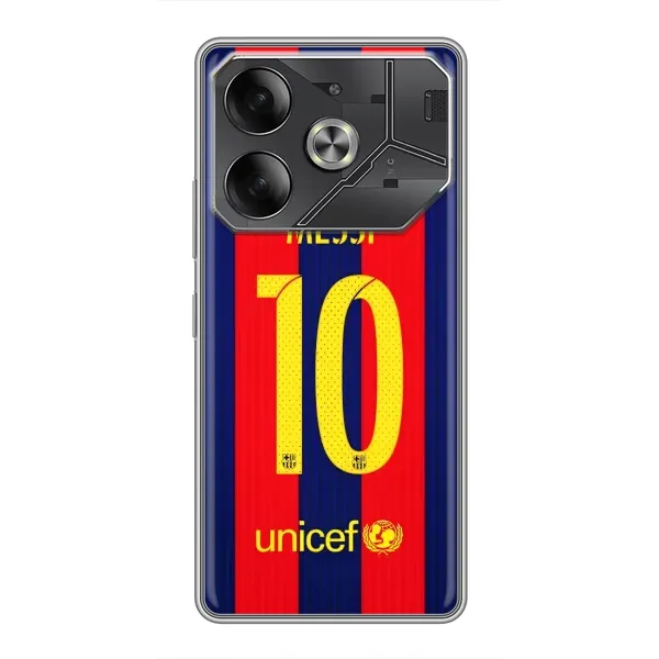 Чехол с принтом «Messi Barca 10» для TECNO Pova 6