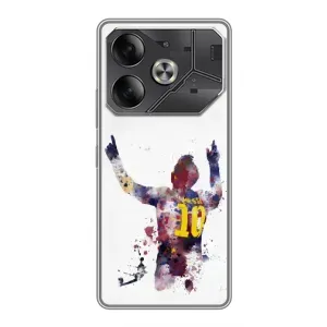 Чехлы Месси для Tecno Pova 6 (AlphaPrint) (Messi Barca)