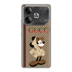 Чехлы ГУЧЧИ для Техно Пова 6 (AlphaPrint) (Mickey GUCCI)