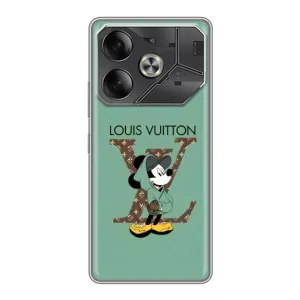 Чехлы Луи Витон для Tecno Pova 6 (AlphaPrint - LOUIS VUITTON) (Микки Маус LV)