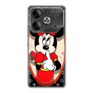Чехол Disney Mouse Tecno Pova 6 (PREMIUMPrint) (Минни Маус ЛВ)