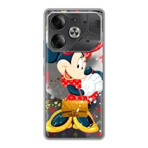 Чехол Disney Mouse Tecno Pova 6 (PREMIUMPrint) (Minni с бантиком)