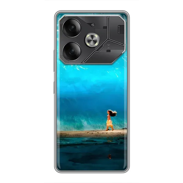 Чехол с принтом «Океан Моана» для TECNO Pova 6
