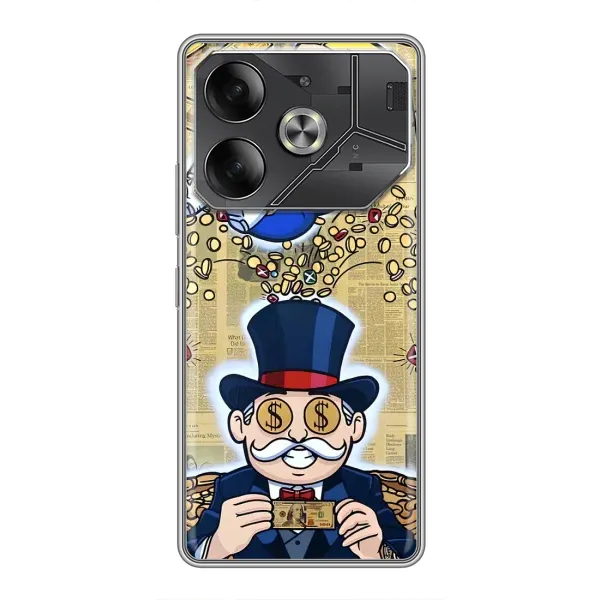 Чехол с принтом «Монополия Мен» для TECNO Pova 6