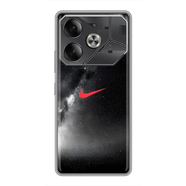 Чехол с принтом «Найк красный» для TECNO Pova 6