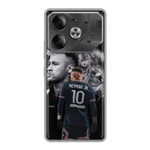 Чехол Неймар для Tecno Pova 6 (AlphaPrint) (Неймар Лев)