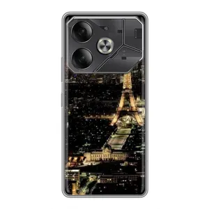 Чехол Эйфелева Башня для Tecno Pova 6 - (AlphaPrint) (Ночной Париж)