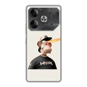 Чехлы с Обезьянами NFT для Tecno Pova 6 (AlphaPrint) (обезьяна NFT в очках)