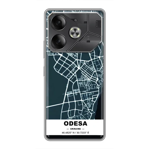 Чехол с принтом «Одесса» для TECNO Pova 6
