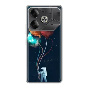 Космические Чехлы для Техно Пова 6 (VPrint) (Планеты шарики)