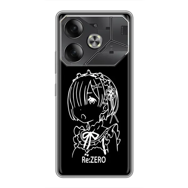 Чохол з принтом «Re: Zero» для TECNO Pova 6 Чохол з принтом «Re: Zero» для TECNO Pova 6