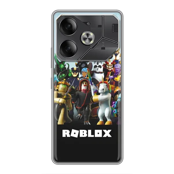 Чехол с принтом «ROBLEX» для TECNO Pova 6