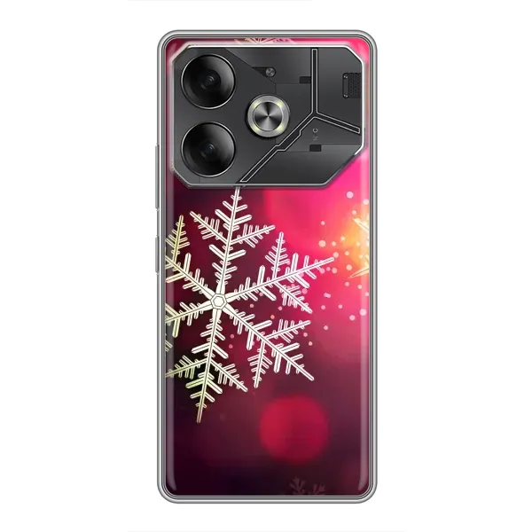 Чехол с принтом «Снежинка» для TECNO Pova 6