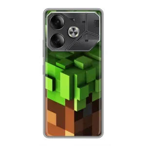 Чехол Майнкрафт на Tecno Pova 6 (AlphaPrint) Minecraft