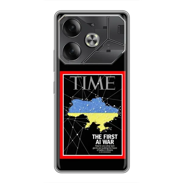 Чехол с принтом «TIME Ukraine» для TECNO Pova 6