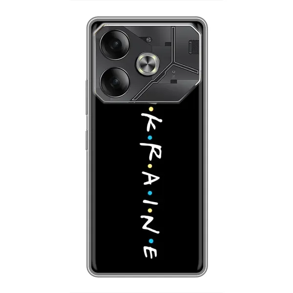 Чехол с принтом «ukraine» для TECNO Pova 6