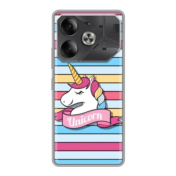 Чехол с принтом «Unicorn» для TECNO Pova 6