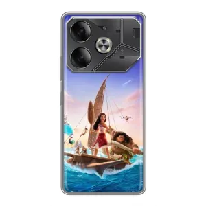 Чехол с мультфильмом Моана Tecno Pova 6 (Команда Ваяна Мауи)