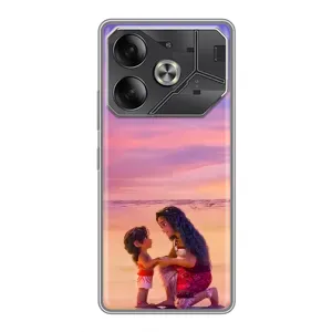 Чехол с мультфильмом Моана Tecno Pova 6 (Маленькая Ваяна)